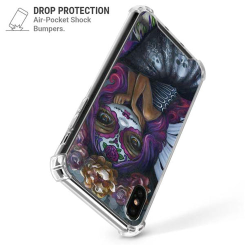 Day of the Dead Gothic Skull Fairy by Jasmine Becket-Griffith iPhone XS Max Clear Case